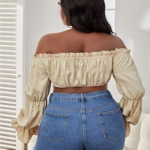 Tan crop top
